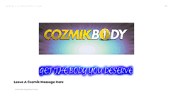 Desktop Screenshot of cozmikbody.com