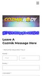 Mobile Screenshot of cozmikbody.com