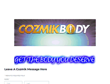Tablet Screenshot of cozmikbody.com